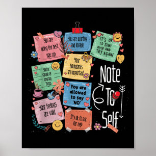 Affiche Note Motivationnelle Pour L'Énergie Autopositive E