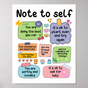 Affiche Note : Psychologue De L'École D'Autosanté Mentale