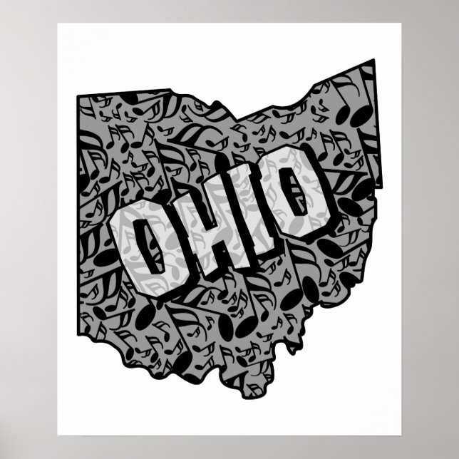 Affiche Notes musicales de l'Ohio (Devant)