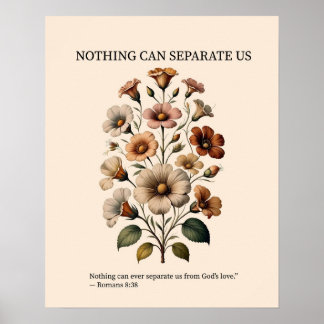 Affiche Nothing can separate us from God's love wall art