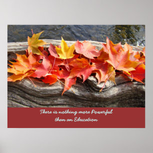 Affiche Nothing more Powerful than an Education art prints