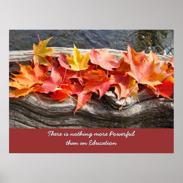 Affiche Nothing more Powerful than an Education art prints (Devant)