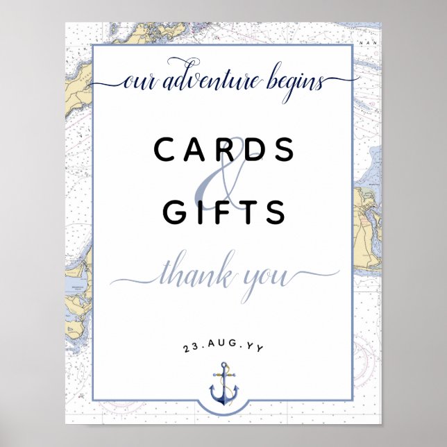 Affiche Notre aventure commence | Martha's Vineyard Mariag (Devant)