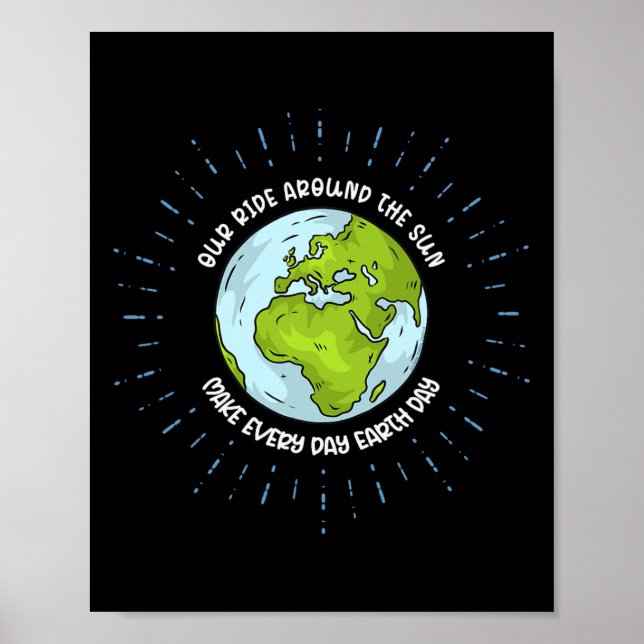 Affiche Notre Balade Autour Du Soleil Fait Chaque Jour des (Devant)