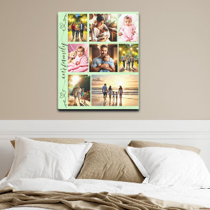 Affiche Notre collection de photos de famille Coeurs de do