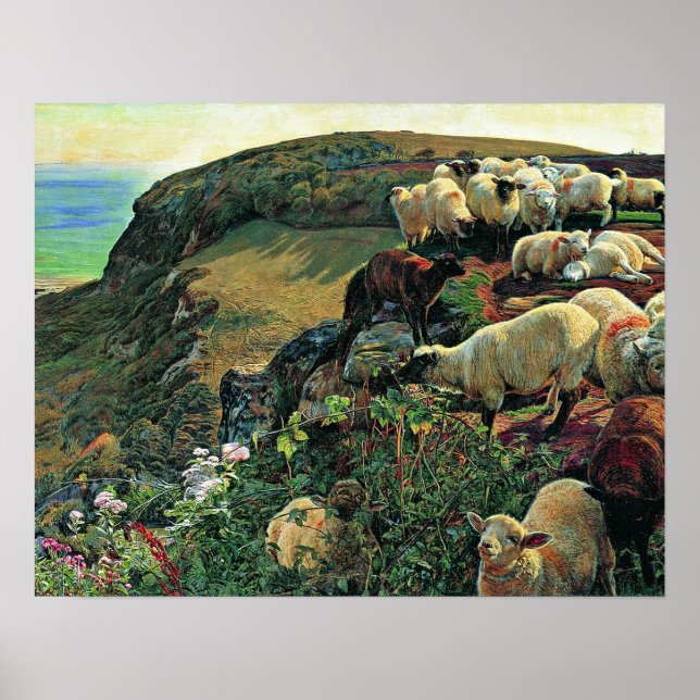 Affiche Notre côte anglaise par William Holman Hunt (Devant)