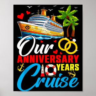 Affiche Notre croisière d'anniversaire de 10 ans couple ma