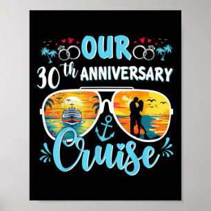 Affiche Notre croisière pour notre 30e anniversaire de mar