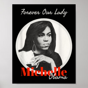 Affiche Notre Dame Avec Michelle Obama T Shirt