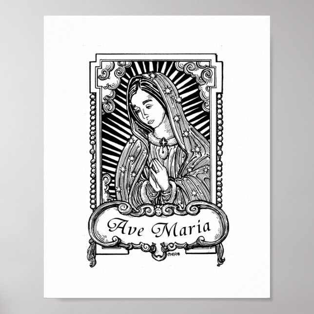 Affiche Notre-Dame de Guadalupe (I) (Devant)