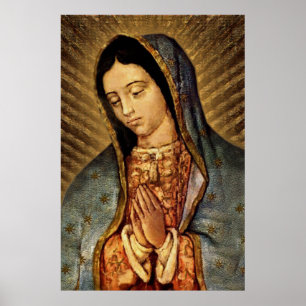 Affiche Notre-Dame de Guadalupe Image de dévotion