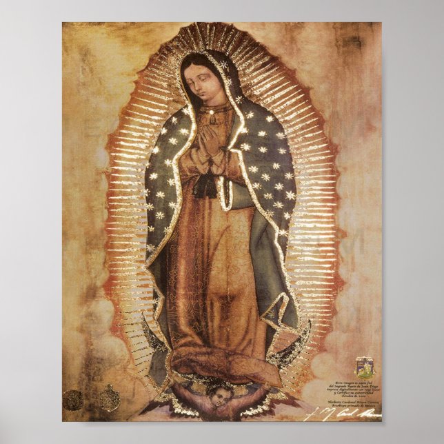 Affiche Notre-Dame De Guadalupe Mère Marie (Devant)