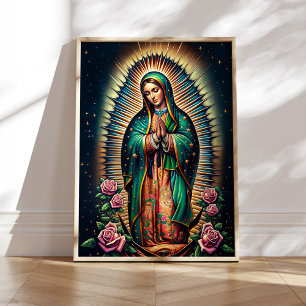 Affiche Notre-Dame de Guadalupe Mur Art Décor maison