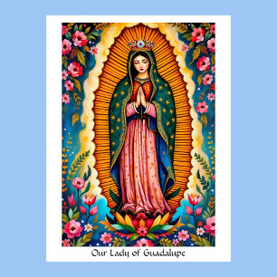 Affiche Notre-Dame de Guadalupe Patron Saint du Mexique