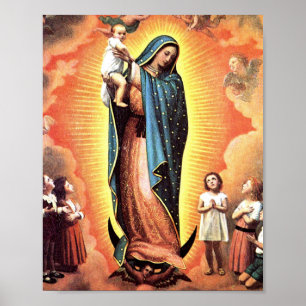 Affiche Notre-Dame De Guadalupe Protectrice De L'Inné