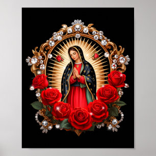 Affiche Notre Dame de Guadalupe Sainte Vierge Marie Dans L