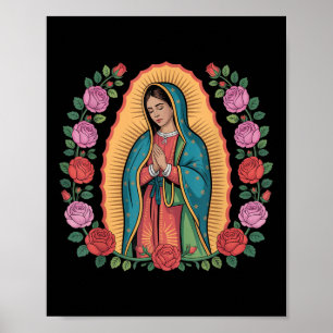 Affiche Notre Dame De Guadalupe Sant Marie Dos Imprimé Chr