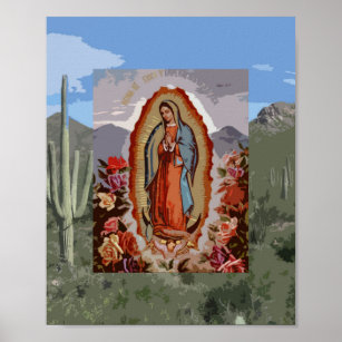 Affiche Notre-Dame de Guadalupe Sonoran