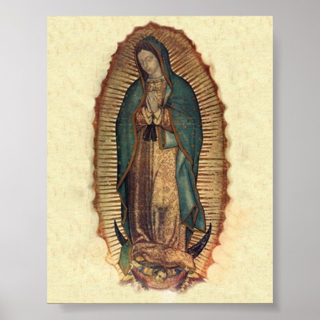 Affiche Notre-Dame de Guadalupe Vintage Original (Devant)