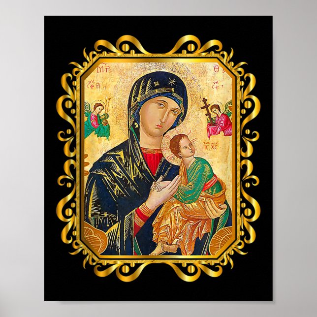 Affiche Notre Dame De L'Aide Perpétuelle Béni Mère Mary Ch (Devant)