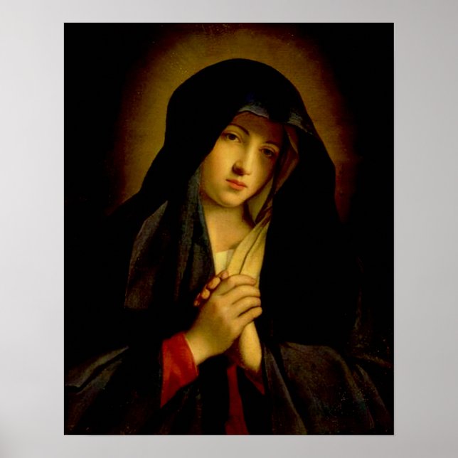Affiche Notre Dame des Douleurs Vierge Marie - Dolorosa (Devant)