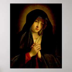 Affiche Notre Dame des Treurs Vierge Marie - Dolorosa