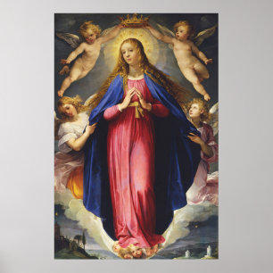 Affiche Notre Dame Immaculée Conception Assomption Vierge