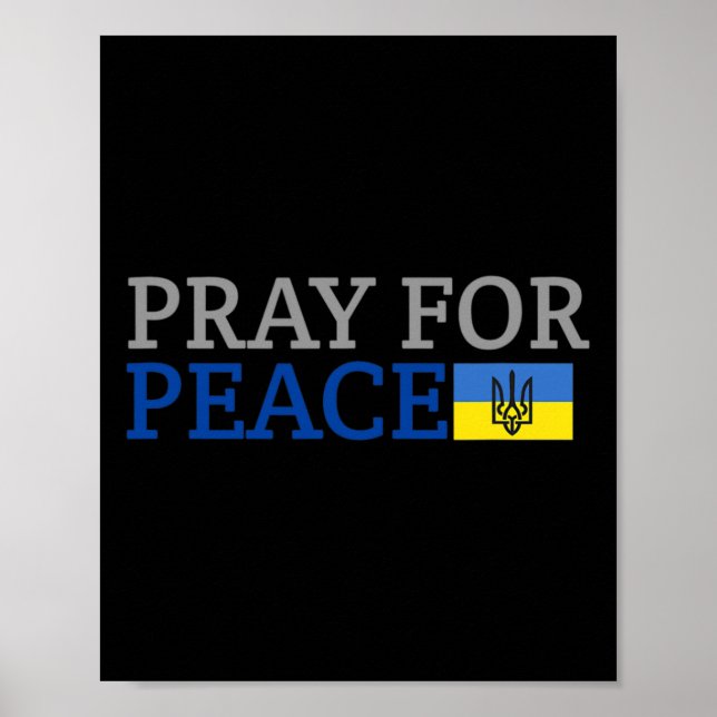 Affiche Notre Dame Priez Pour La Paix  (Devant)