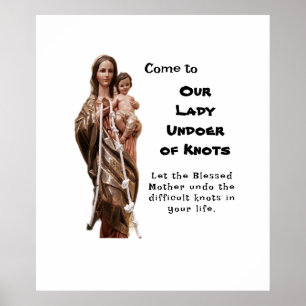 Affiche Notre-Dame qui a des noeuds