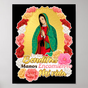 Affiche Notre Dame Vierge De Guadalupe Sainte Vierge Marie