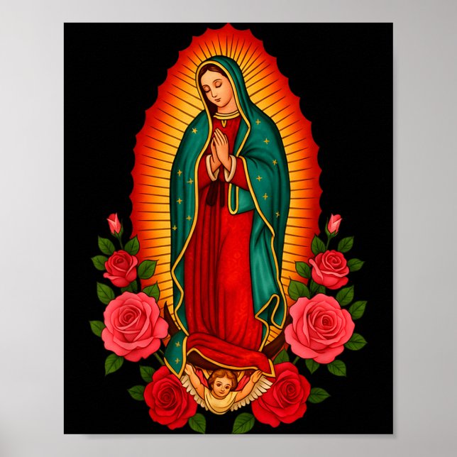 Affiche Notre Dame Virgen De Guadalupe Sainte Vierge Marie (Devant)
