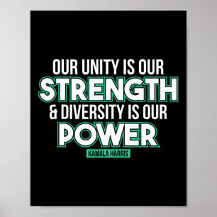 Affiche Notre force La diversité est notre puissance Kamal