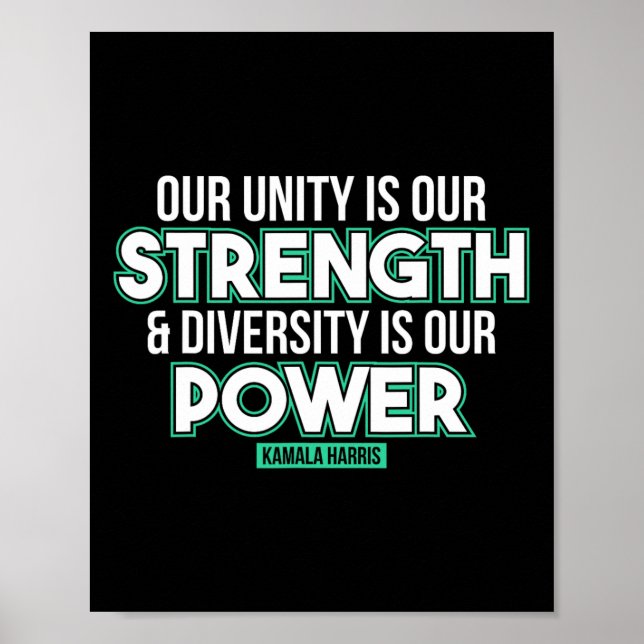 Affiche Notre force La diversité est notre puissance Kamal (Devant)