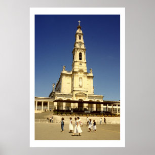 Affiche Notre Madame d'église de Fatima, Lisbonne Portugal