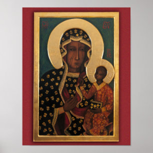 Affiche Notre Madame d'image de dévotion de Częstochowa