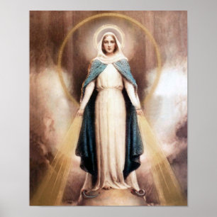 Affiche Notre Madame d'image de dévotion de grâce