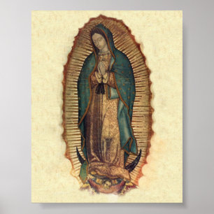 Affiche Notre Madame d'original vintage de Guadalupe