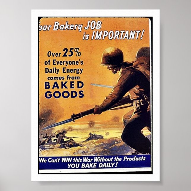 Affiche Notre métier de boulangerie est important (Devant)