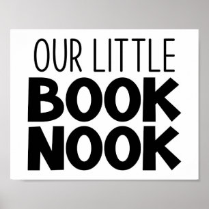 Affiche Notre petit coin de lecture de livre