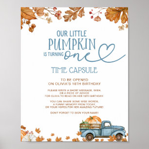 Affiche Notre petite pancarte de capsule temporelle Citrou