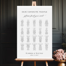 Notre plan de table préféré jusqu'à 20 tables