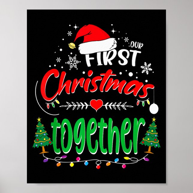 Affiche Notre premier Noël ensemble 2021 1er Noël  (Devant)