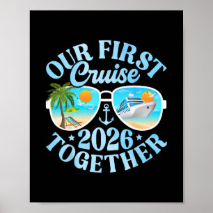 Affiche Notre première croisière 2026 ensemble couple corr
