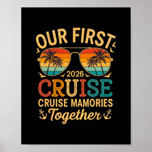 Affiche Notre première croisière ensemble 2026 Famille Cou