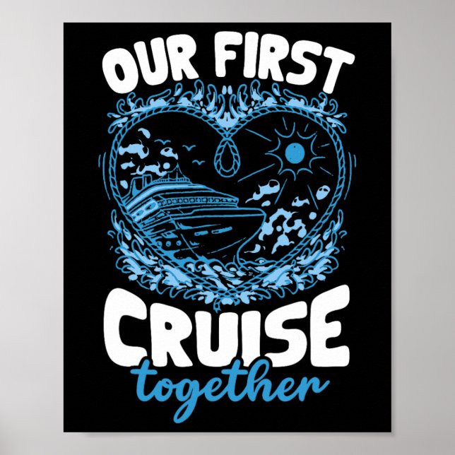 Affiche Notre première croisière ensemble Hommes Femmes  (Devant)
