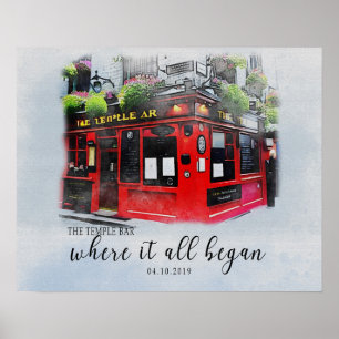 Affiche Notre première date, personnalisé première date Po