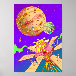 Affiche Notre station spatiale.
