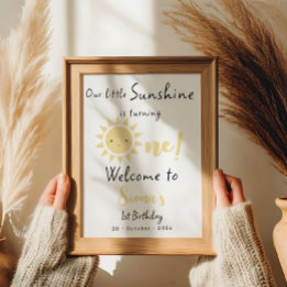 Affiche Notre Sunshine Fête son Premier Anniversaire Panne