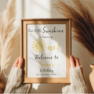 Affiche Notre Sunshine Fête son Premier Anniversaire Panne