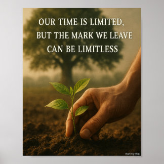 Affiche Notre temps et la marque que nous quittons